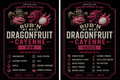Dragonfruit cayenne rubs and sauces