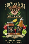 Apple Jalapeño rub and sauce pairing 